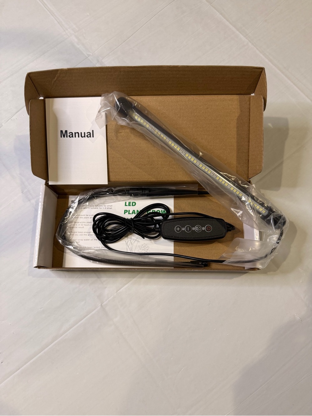 LED Plant Grow Light with Adjustable Arm - Black